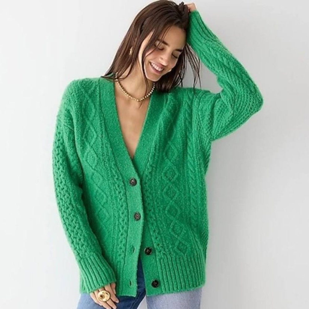 NWOT J. Crew Cable K it Cardigan